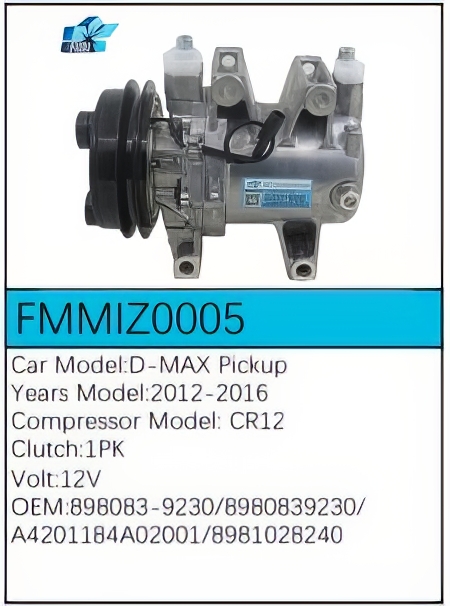PartzBiz CE: -สำหรับคอมเพรสเซอร์ Isuzu - FMMIZ0005 PartzBiz CE: -สำหรับคอมเพรสเซอร์ Isuzu - FMMIZ0005