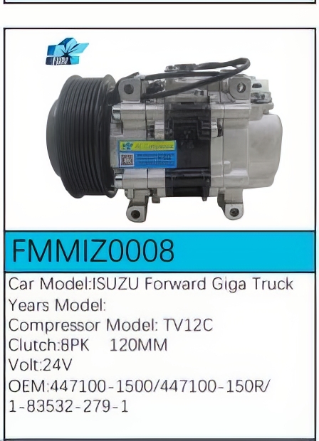 PartzBiz CE: -สำหรับคอมเพรสเซอร์ Isuzu - FMMIZ0008 PartzBiz CE: -สำหรับคอมเพรสเซอร์ Isuzu - FMMIZ0008