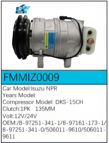 PartzBiz CE: -สำหรับคอมเพรสเซอร์ Isuzu - FMMIZ0009 PartzBiz CE: -สำหรับคอมเพรสเซอร์ Isuzu - FMMIZ0009