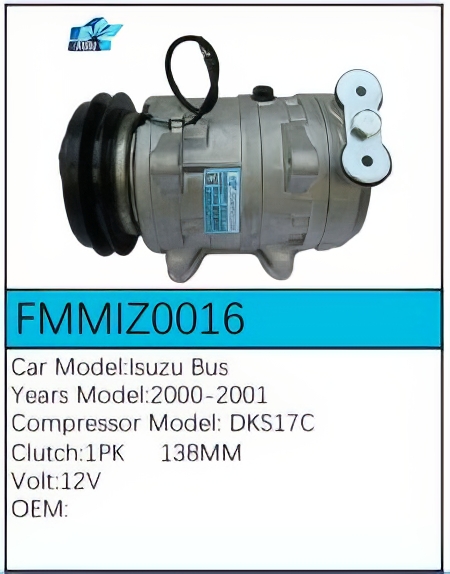 PartzBiz CE: -สำหรับคอมเพรสเซอร์ Isuzu - FMMIZ0016 PartzBiz CE: -สำหรับคอมเพรสเซอร์ Isuzu - FMMIZ0016