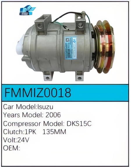 PartzBiz CE: -Compressor for Isuzu - FMMIZ0018 PartzBiz CE: -Compressor for Isuzu - FMMIZ0018