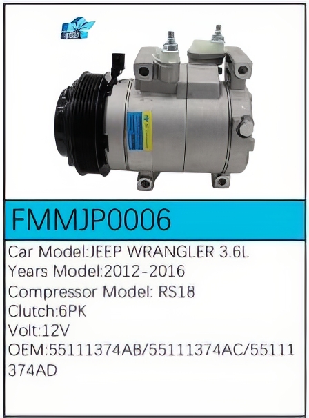 PartzBiz CE: -Compressor for Jeep - FMMJP0006 PartzBiz CE: -Compressor for Jeep - FMMJP0006