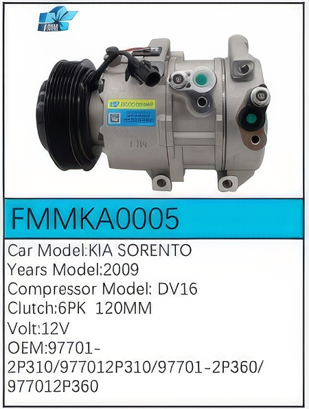 PartzBiz CE: -สำหรับคอมเพรสเซอร์ Kia - FMMKA0005 PartzBiz CE: -สำหรับคอมเพรสเซอร์ Kia - FMMKA0005