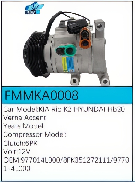 PartzBiz CE: -สำหรับคอมเพรสเซอร์ Kia - FMMKA0008 PartzBiz CE: -สำหรับคอมเพรสเซอร์ Kia - FMMKA0008