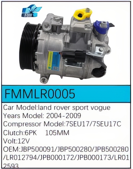 PartzBiz CE: -Compressor for Land Rover - FMMLR0005 PartzBiz CE: -Compressor for Land Rover - FMMLR0005