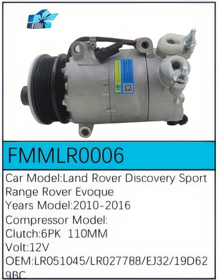 PartzBiz CE: -Compressor for Land Rover - FMMLR0006 PartzBiz CE: -Compressor for Land Rover - FMMLR0006