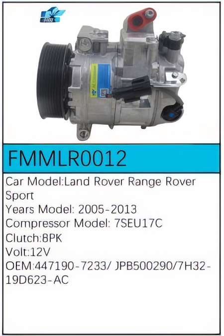 PartzBiz CE: -Compressor for Land Rover - FMMLR0012 PartzBiz CE: -Compressor for Land Rover - FMMLR0012