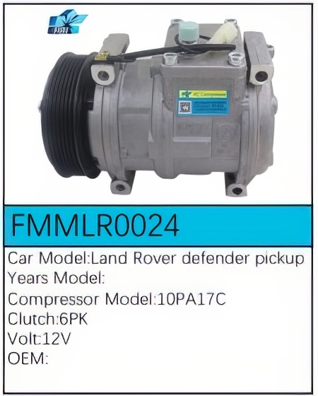 PartzBiz CE: -Compressor for Land Rover - FMMLR0024 PartzBiz CE: -Compressor for Land Rover - FMMLR0024