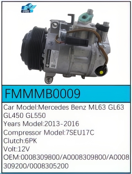 PartzBiz CE: -สำหรับคอมเพรสเซอร์ Mercedes-Benz - FMMMB0009 PartzBiz CE: -สำหรับคอมเพรสเซอร์ Mercedes-Benz - FMMMB0009