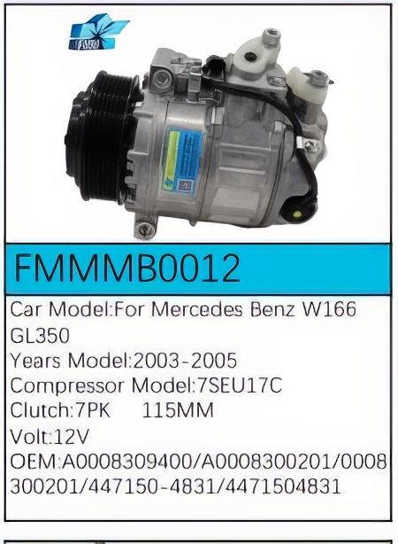PartzBiz CE: -สำหรับคอมเพรสเซอร์ Mercedes-Benz - FMMMB0012 PartzBiz CE: -สำหรับคอมเพรสเซอร์ Mercedes-Benz - FMMMB0012