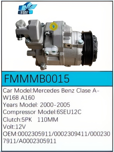PartzBiz CE: -สำหรับคอมเพรสเซอร์ Mercedes-Benz - FMMMB0015 PartzBiz CE: -สำหรับคอมเพรสเซอร์ Mercedes-Benz - FMMMB0015