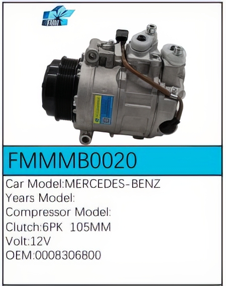 PartzBiz CE: -Compressor for Mercedes-Benz - FMMMB0020 PartzBiz CE: -Compressor for Mercedes-Benz - FMMMB0020