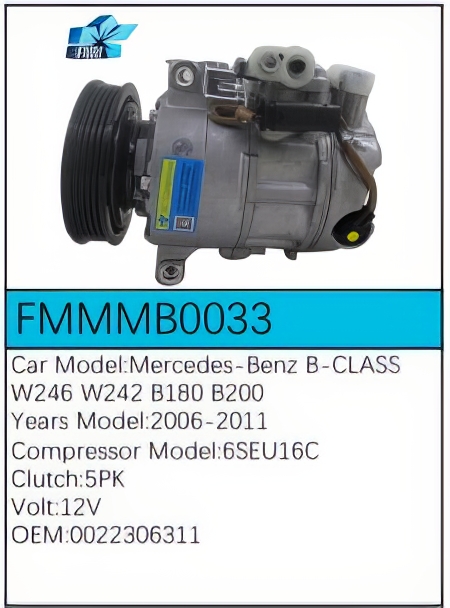 PartzBiz CE: -Compressor for Mercedes-Benz - FMMMB0033 PartzBiz CE: -Compressor for Mercedes-Benz - FMMMB0033