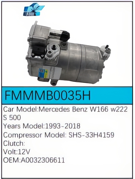 PartzBiz CE: -Compressor for Mercedes-Benz - FMMMB0035H PartzBiz CE: -Compressor for Mercedes-Benz - FMMMB0035H