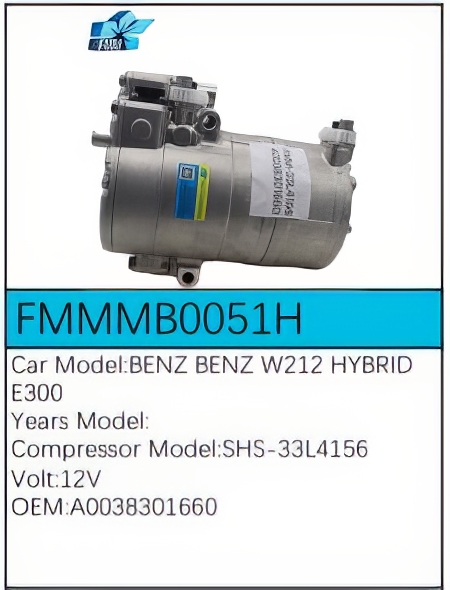 PartzBiz CE: -Compressor for Mercedes-Benz - FMMMB0051H PartzBiz CE: -Compressor for Mercedes-Benz - FMMMB0051H