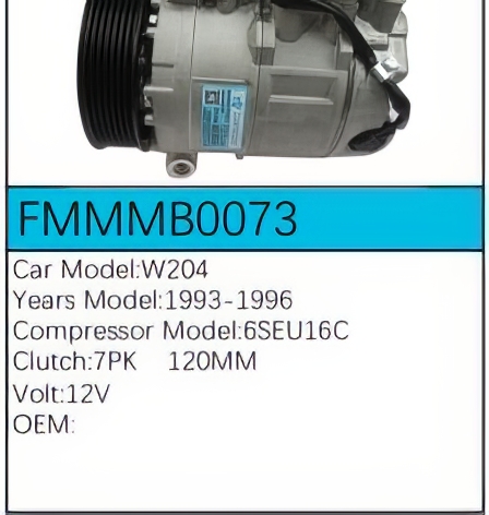 PartzBiz CE: -Compressor for Mercedes-Benz - FMMMB0073 PartzBiz CE: -Compressor for Mercedes-Benz - FMMMB0073