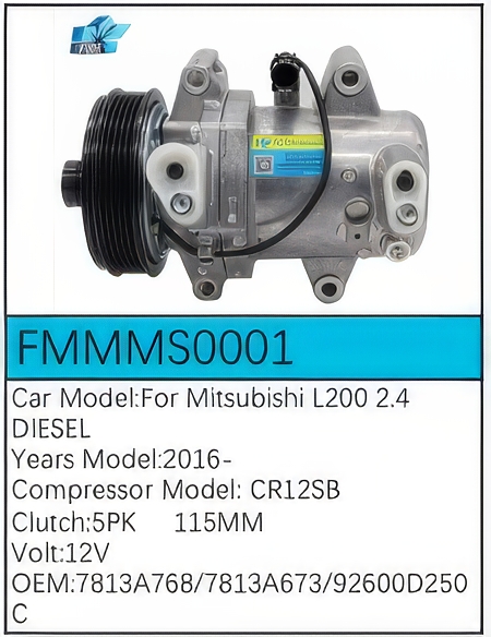PartzBiz CE: -Compressor for Mitsubishi - FMMMS0001 PartzBiz CE: -Compressor for Mitsubishi - FMMMS0001