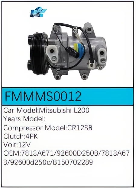 PartzBiz CE: -Compressor for Mitsubishi - FMMMS0012 PartzBiz CE: -Compressor for Mitsubishi - FMMMS0012
