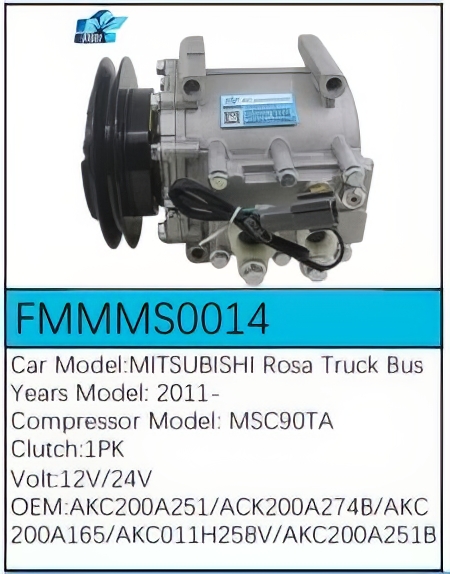PartzBiz CE: -Compressor for Mitsubishi - FMMMS0014 PartzBiz CE: -Compressor for Mitsubishi - FMMMS0014