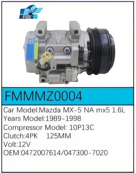 PartzBiz CE: -Compressor for Mazda - FMMMZ0004 PartzBiz CE: -Compressor for Mazda - FMMMZ0004