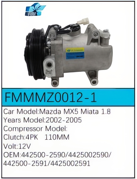 PartzBiz CE: -Compressor for Mazda - FMMMZ0012-1 PartzBiz CE: -Compressor for Mazda - FMMMZ0012-1
