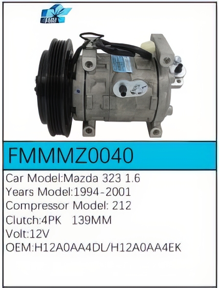 PartzBiz CE: -สำหรับคอมเพรสเซอร์ Mazda - FMMMZ0040 PartzBiz CE: -สำหรับคอมเพรสเซอร์ Mazda - FMMMZ0040
