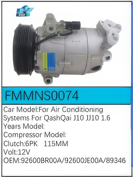 PartzBiz CE: -Compressor for Nissan - FMMNS0074 PartzBiz CE: -Compressor for Nissan - FMMNS0074