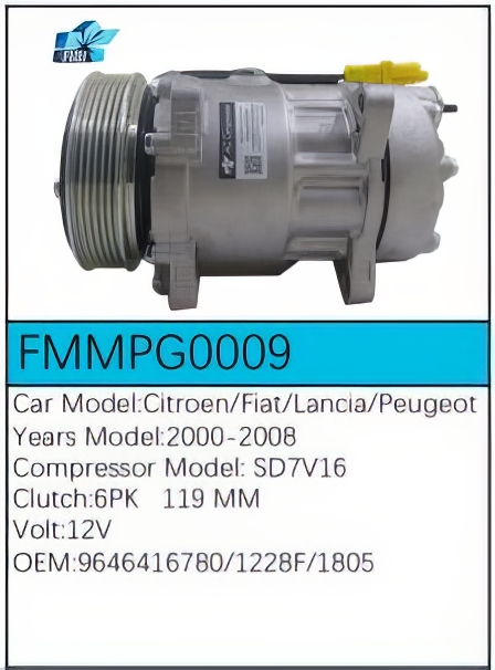 PartzBiz CE: -Compressor for Citroën - FMMPG0009 PartzBiz CE: -Compressor for Citroën - FMMPG0009