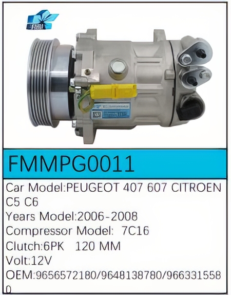 PartzBiz CE: -สำหรับคอมเพรสเซอร์ Peugeot - FMMPG0011 PartzBiz CE: -สำหรับคอมเพรสเซอร์ Peugeot - FMMPG0011