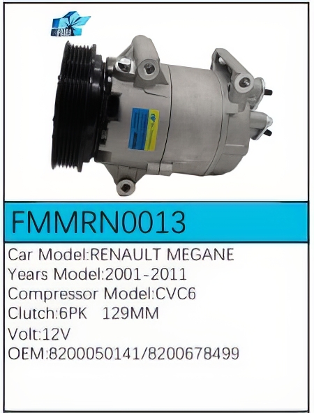 PartzBiz CE: -Compressor for Renault - FMMRN0013 PartzBiz CE: -Compressor for Renault - FMMRN0013