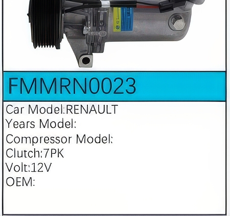 PartzBiz CE: -คอมเพรสเซอร์ FMMRN0023 PartzBiz CE: -คอมเพรสเซอร์ FMMRN0023