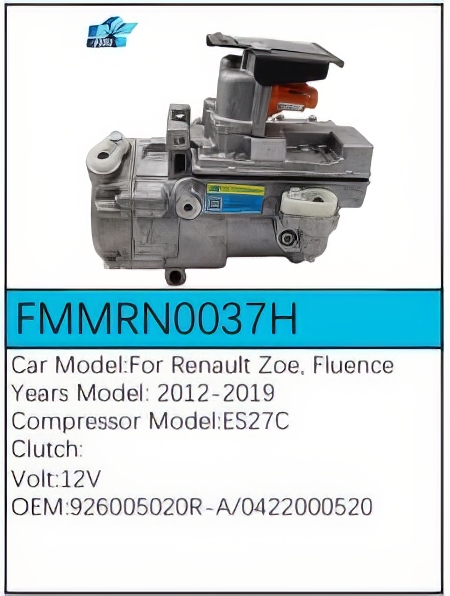 PartzBiz CE: -Compressor for Renault - FMMRN0037H PartzBiz CE: -Compressor for Renault - FMMRN0037H