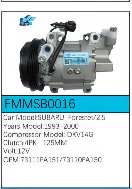 PartzBiz CE: -สำหรับคอมเพรสเซอร์ Subaru - FMMSB0016 PartzBiz CE: -สำหรับคอมเพรสเซอร์ Subaru - FMMSB0016