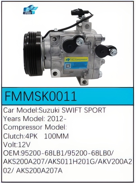 PartzBiz CE: -Compressor for Suzuki - FMMSK0011 PartzBiz CE: -Compressor for Suzuki - FMMSK0011