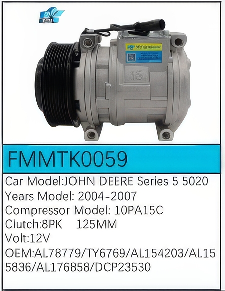 PartzBiz CE: -สำหรับคอมเพรสเซอร์ John Deere - FMMTK0059 PartzBiz CE: -สำหรับคอมเพรสเซอร์ John Deere - FMMTK0059