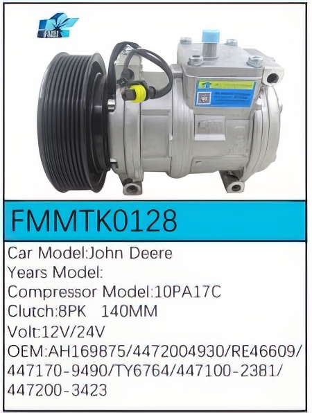 PartzBiz CE: -สำหรับคอมเพรสเซอร์ John Deere - FMMTK0128 PartzBiz CE: -สำหรับคอมเพรสเซอร์ John Deere - FMMTK0128