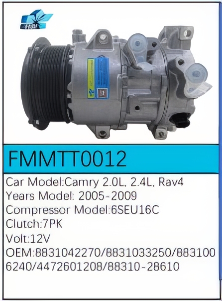 PartzBiz CE: -Compressor for Toyota - FMMTT0012 PartzBiz CE: -Compressor for Toyota - FMMTT0012