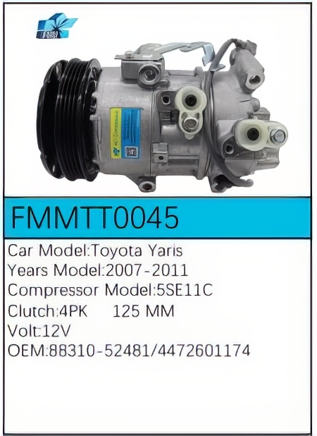 PartzBiz CE: -สำหรับคอมเพรสเซอร์ Toyota - FMMTT0045 PartzBiz CE: -สำหรับคอมเพรสเซอร์ Toyota - FMMTT0045