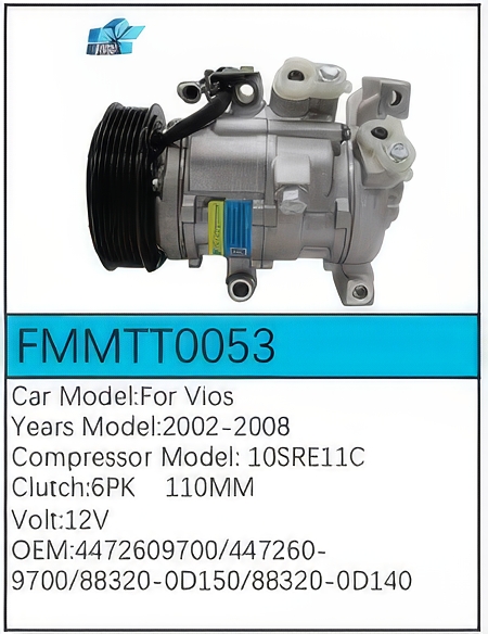 PartzBiz CE: -Compressor for Toyota - FMMTT0053 PartzBiz CE: -Compressor for Toyota - FMMTT0053