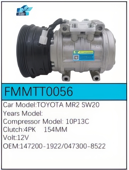 PartzBiz CE: -Compressor for Toyota - FMMTT0056 PartzBiz CE: -Compressor for Toyota - FMMTT0056