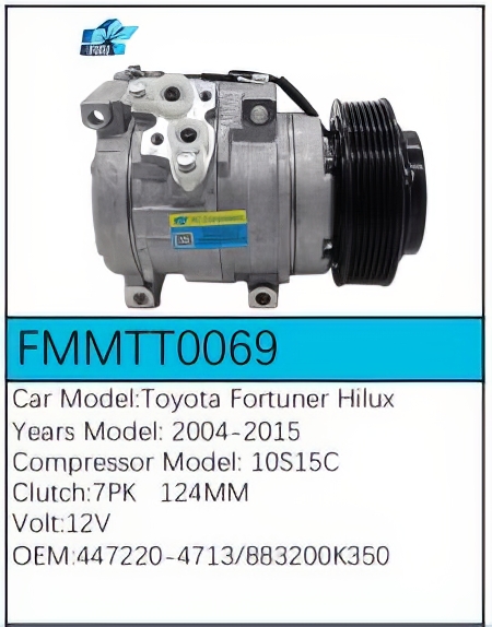 PartzBiz CE: -Compressor for Toyota - FMMTT0069 PartzBiz CE: -Compressor for Toyota - FMMTT0069