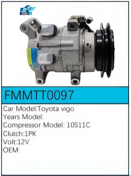 PartzBiz CE: -สำหรับคอมเพรสเซอร์ Toyota - FMMTT0097 PartzBiz CE: -สำหรับคอมเพรสเซอร์ Toyota - FMMTT0097