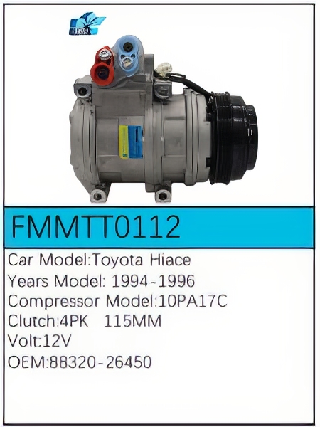 PartzBiz CE: -Compressor for Toyota - FMMTT0112 PartzBiz CE: -Compressor for Toyota - FMMTT0112