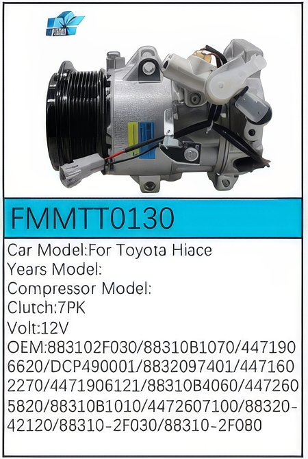 PartzBiz CE: -Compressor for Toyota - FMMTT0130 PartzBiz CE: -Compressor for Toyota - FMMTT0130