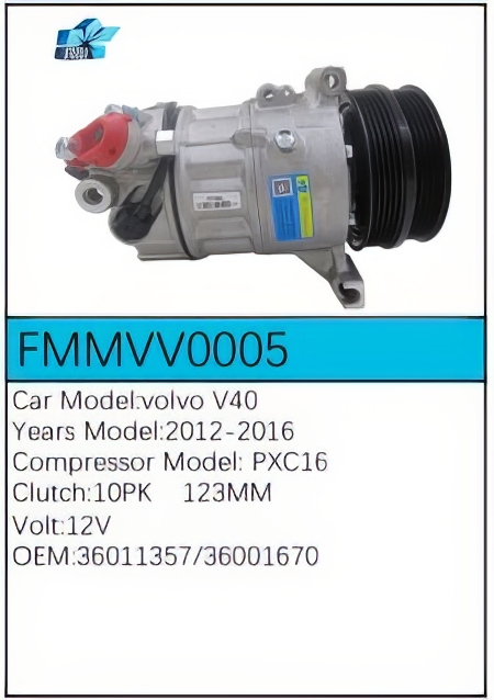 PartzBiz CE: -สำหรับคอมเพรสเซอร์ Volvo - FMMVV0005 PartzBiz CE: -สำหรับคอมเพรสเซอร์ Volvo - FMMVV0005
