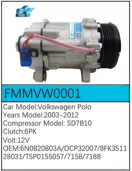 PartzBiz CE: -สำหรับคอมเพรสเซอร์ Volkswagen - FMMVW0001 PartzBiz CE: -สำหรับคอมเพรสเซอร์ Volkswagen - FMMVW0001