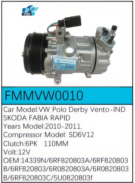 PartzBiz CE: -สำหรับคอมเพรสเซอร์ Volkswagen - FMMVW0010 PartzBiz CE: -สำหรับคอมเพรสเซอร์ Volkswagen - FMMVW0010