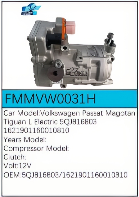 PartzBiz CE: -Compressor for Volkswagen - FMMVW0031H PartzBiz CE: -Compressor for Volkswagen - FMMVW0031H